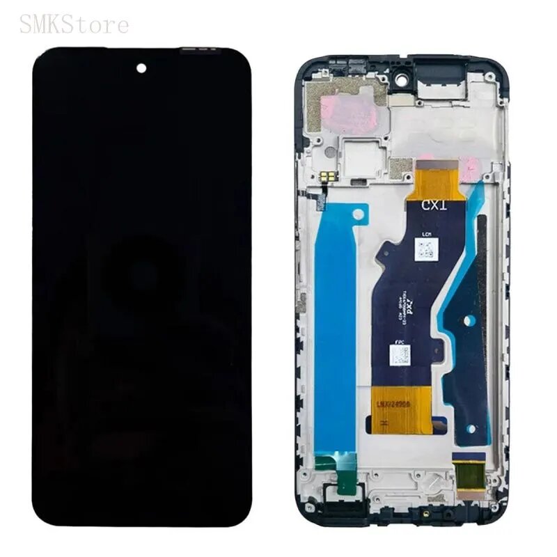 Дисплей(экран) для Tecno Pova 2 LE7(текно пова 2) в сборе с тачскрином рамкой