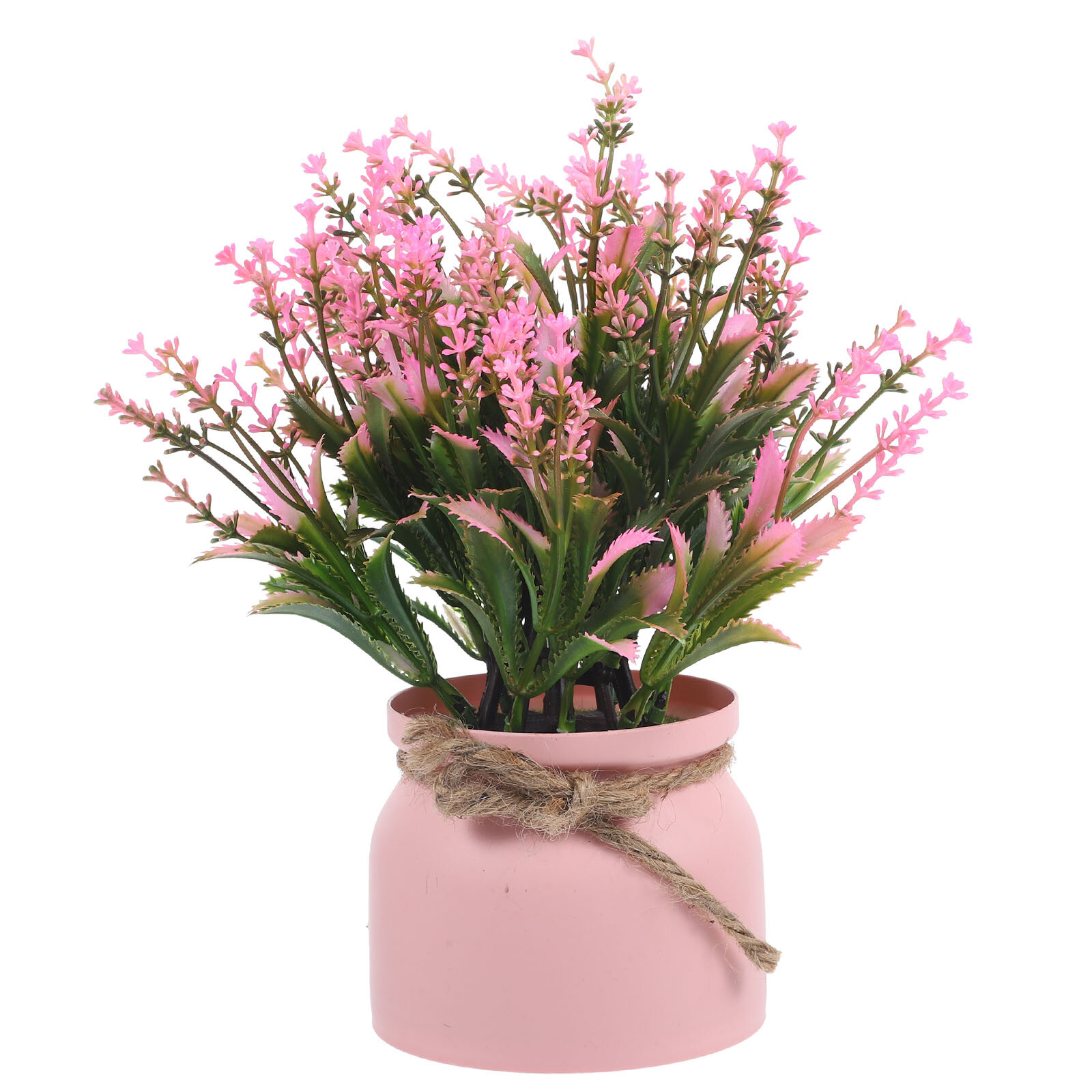 Искусственный Бонсай Вазон Декоративное Растение Для Украсления Дома 10X23Cm Pink