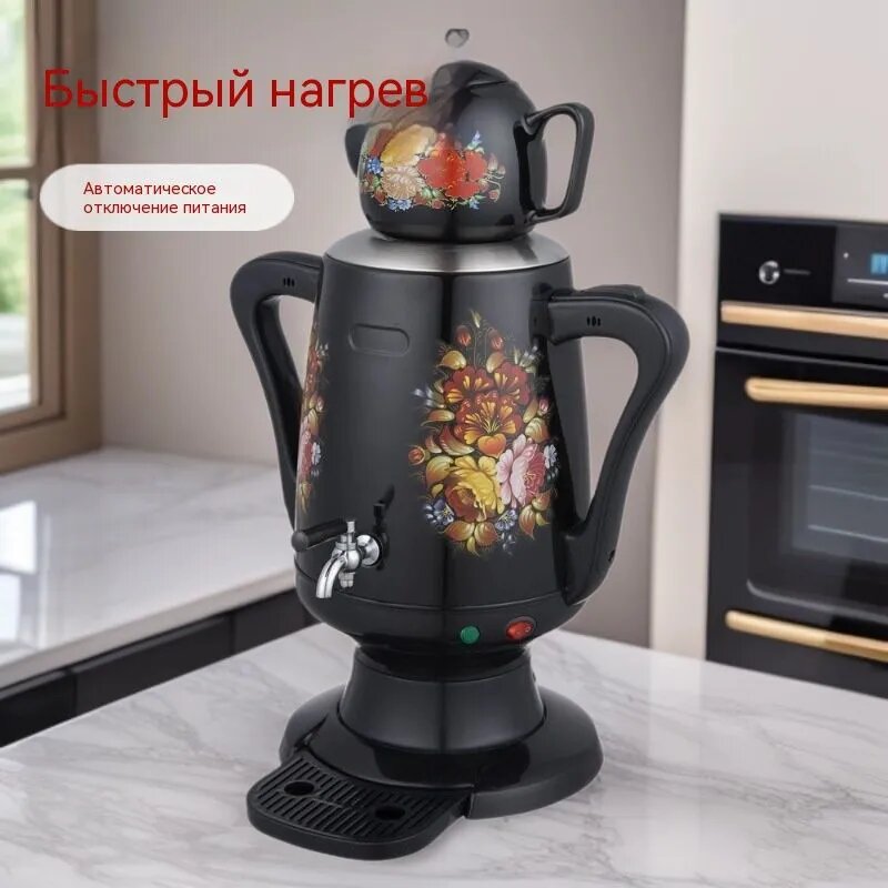 Электрический самовар 019fa7bdcd0d7e778869a8d48a9718e7, черный, красный