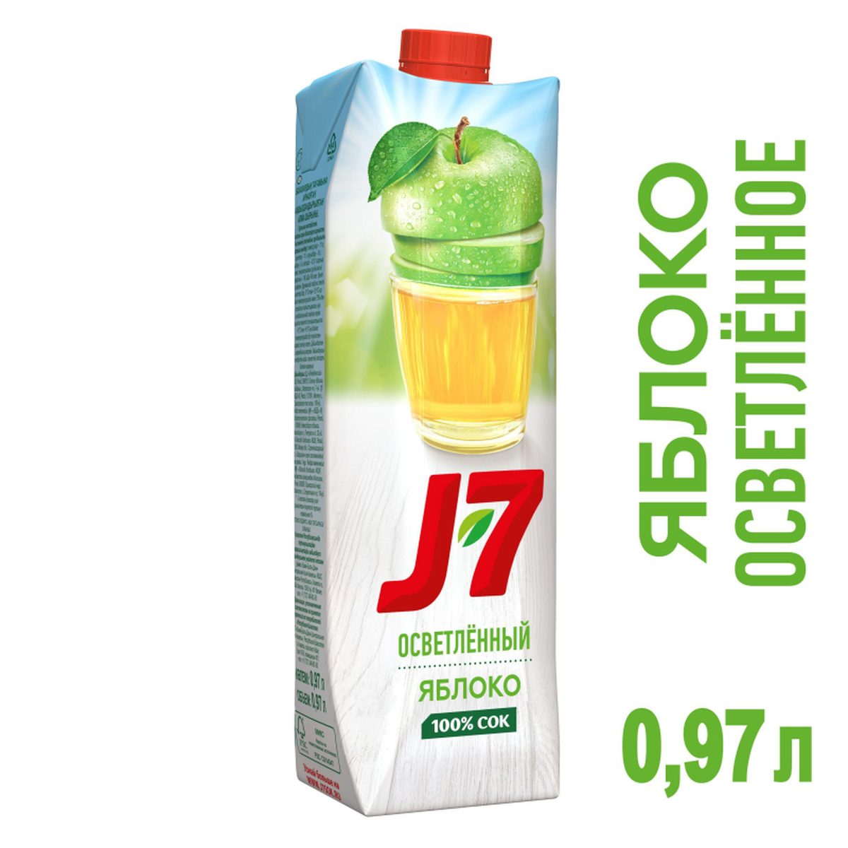 Сок J7 яблоко зеленое (0,97 л), 12шт.