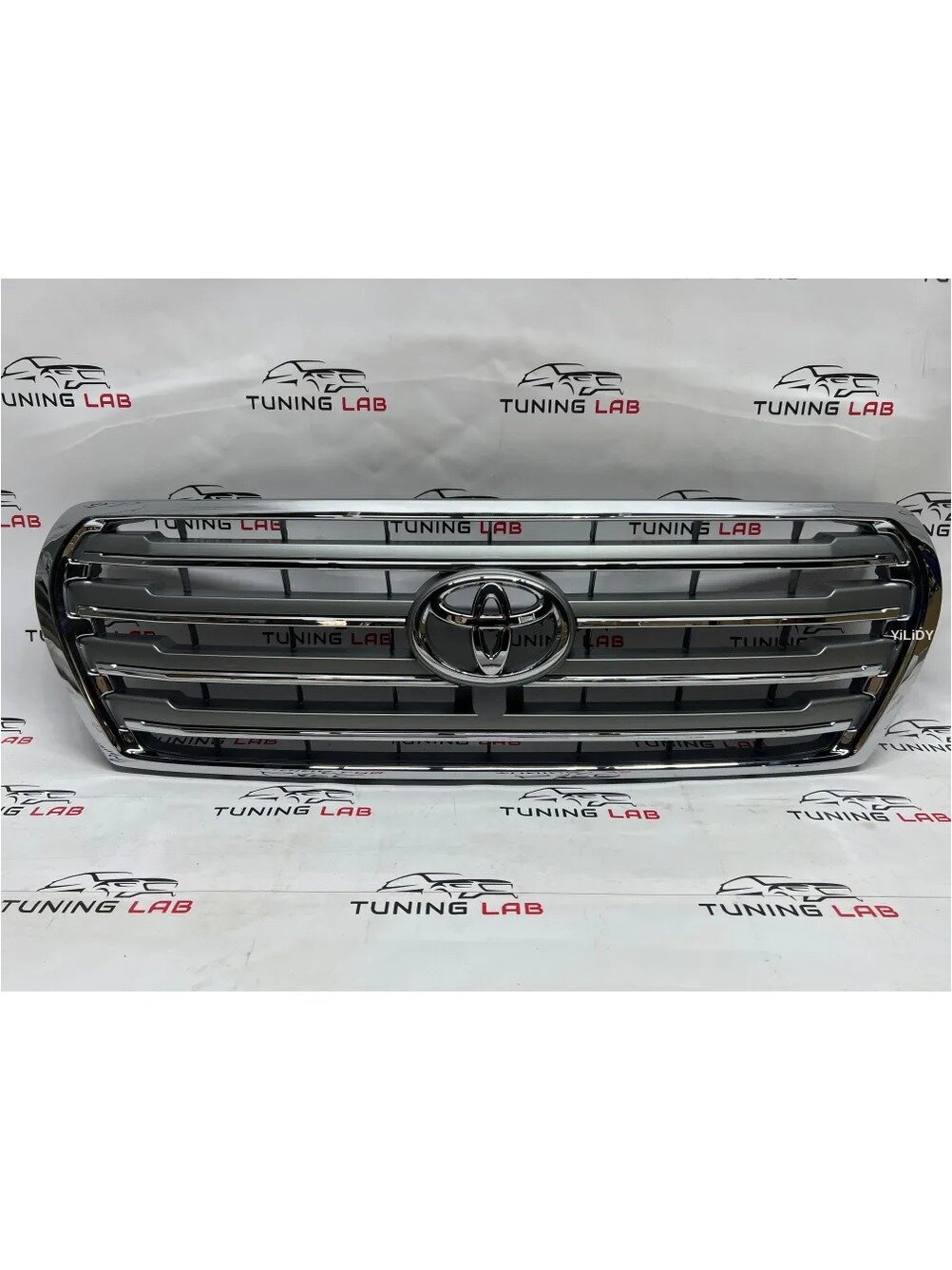 Решётка радиатора для Toyota Land Cruiser 200, хромированная, ABS-пластик, без камеры