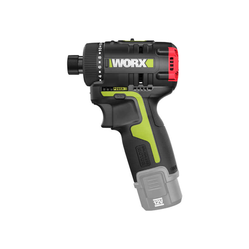 Worx 12V Бесщеточный беспроводной шуруповерт WU129.9 Базовая модель с литий-ионной батареей Стиль：Базовая модель без