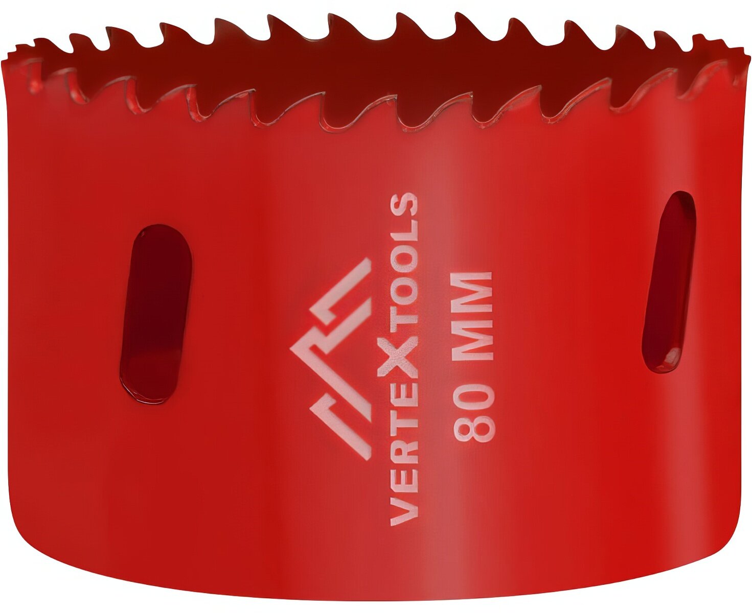 Коронка биметаллическая по металлу 80 мм vertextools 2525-80