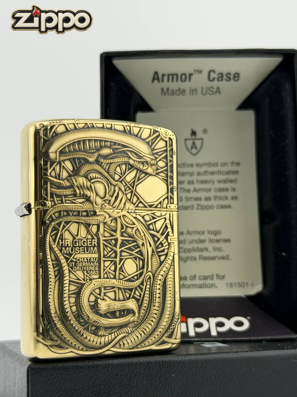 Бензиновая зажигалка Zippo Alien Чужой