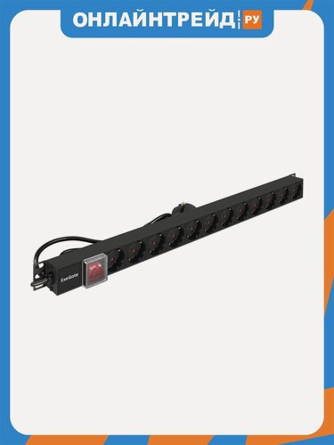Изображение товара Блок розеток Exegate ServerPro PDU-V120 Al-12S-EU2.5-SW (EX296172RUS)