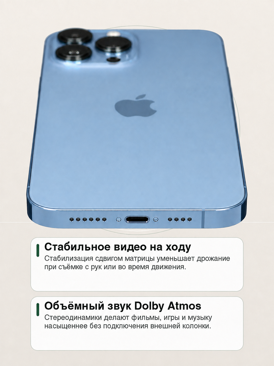 Смартфон Apple iPhone 13 Pro Max 128 ГБ, синий, версия для рынка Китая — фото 1