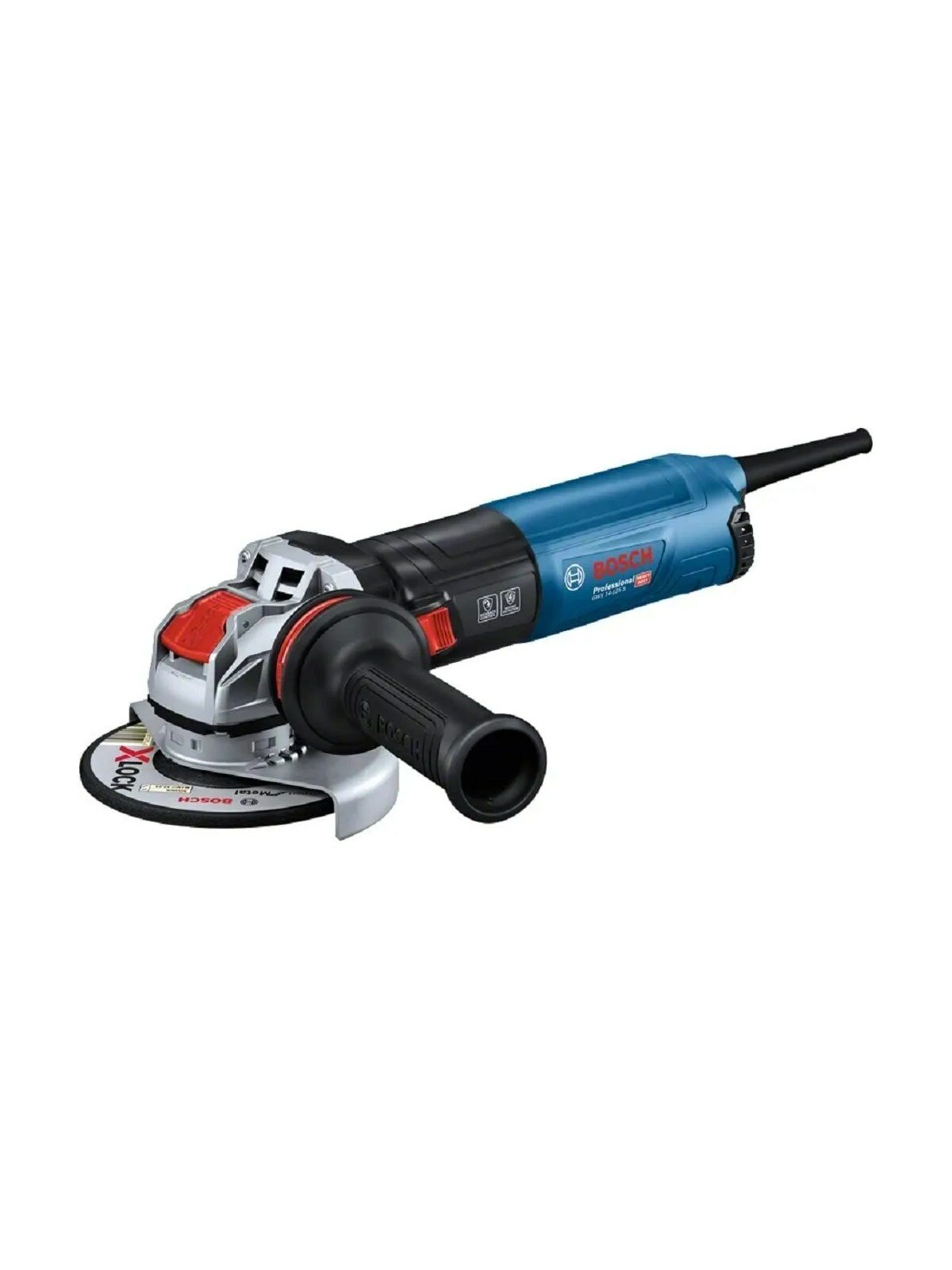Болгарка электрическая Bosch GWX 14-125 S, с регулировкой оборотов X-LOCK, 1400Вт, 125 мм, 06017D2100