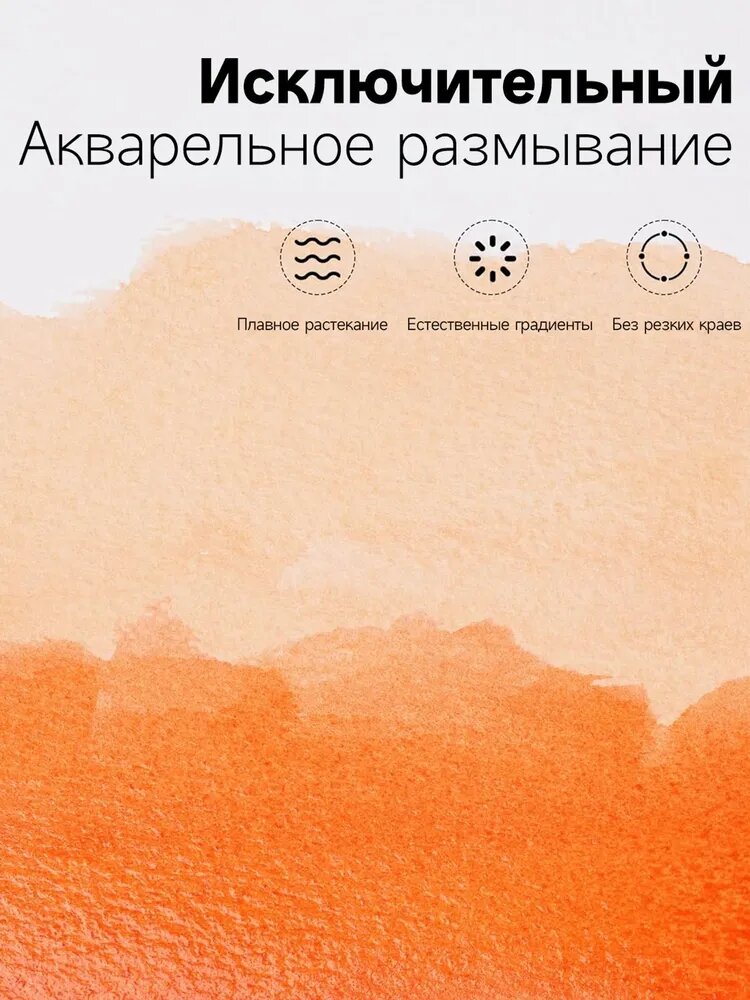 FUUMUUI Бумага для рисования акварельная, фактурная, 1 лист, 142x208 мм, темно-зеленая