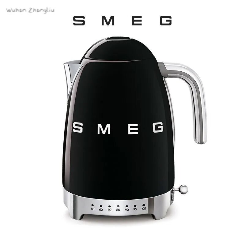SMEG KLF04 Электрический чайник с регулируемой температурой, глянцевый черный