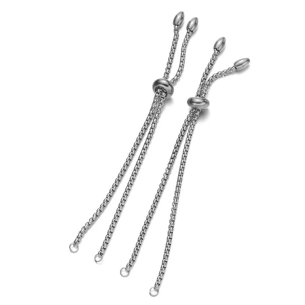 Цепочки-слайдеры Yovtor из нержавеющей стали золотого цвета Серый, steel color