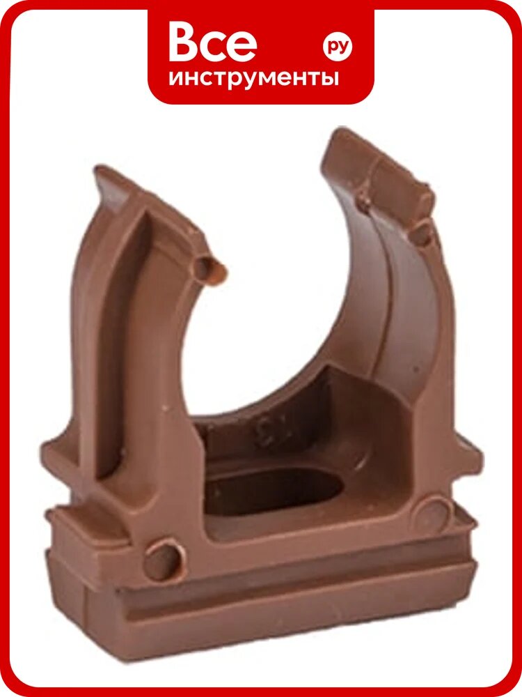 Крепеж-клипса EKF d16 мм, темное дерево, 10 шт. derj-z-16d
