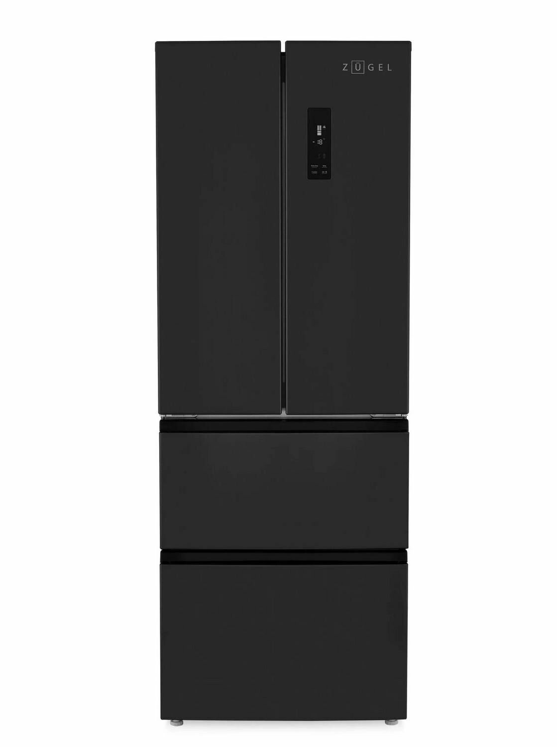 Многокамерный холодильник ZUGEL ZRFD361B, черный