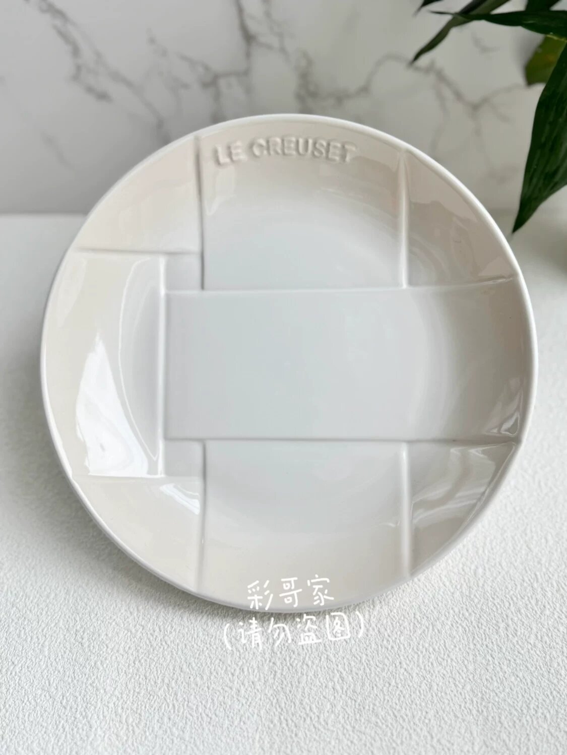 Le Creuset французская керамическая 22 см глубокая суповая миска яичная скорлупа белый камень посуда для обеда