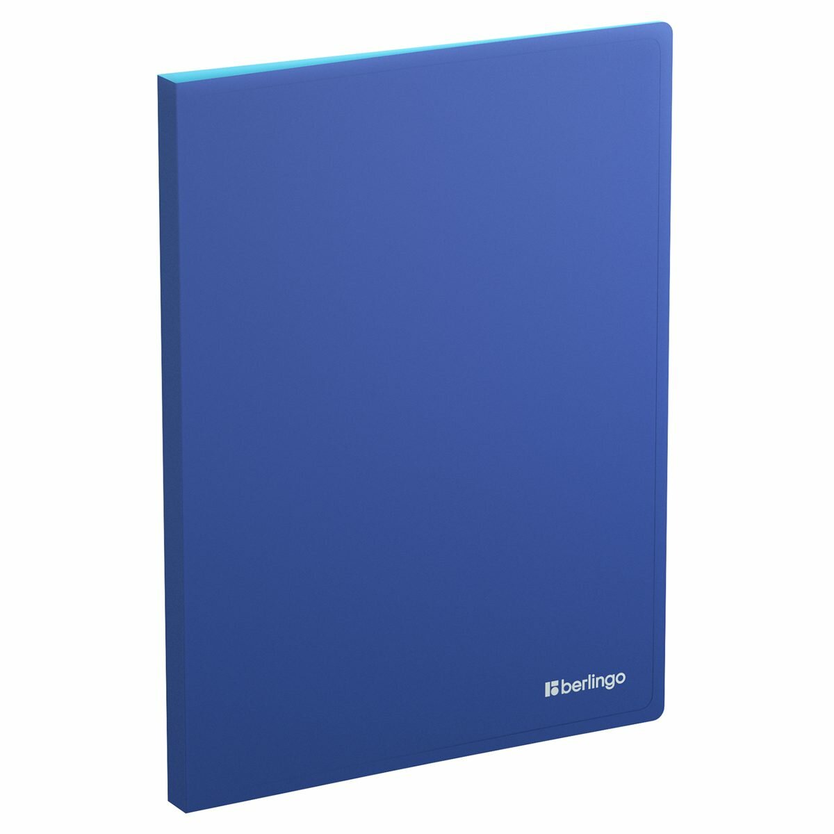 Папка-скоросшиватель с пружинным механизмом Berlingo Soft Touch Pro (А4, 17мм, 700мкм, с внутр. карманом) синяя (FS4_17932)