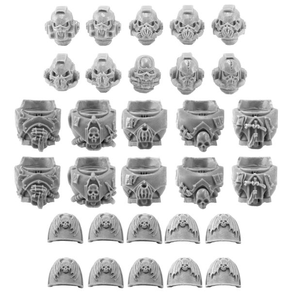 Набор для конверсии Повелителей Ночи (Смола, Литье) / Night Lords Upgrade Set (Resin, Cast)