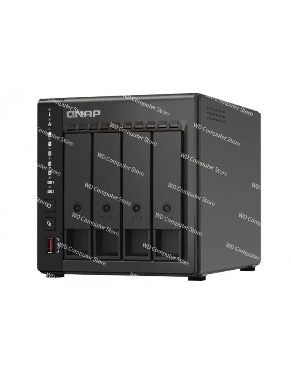 Охранное оборудование для дома и дачи NAS QNAP TS-466C 8gb, Цвет черный матовый