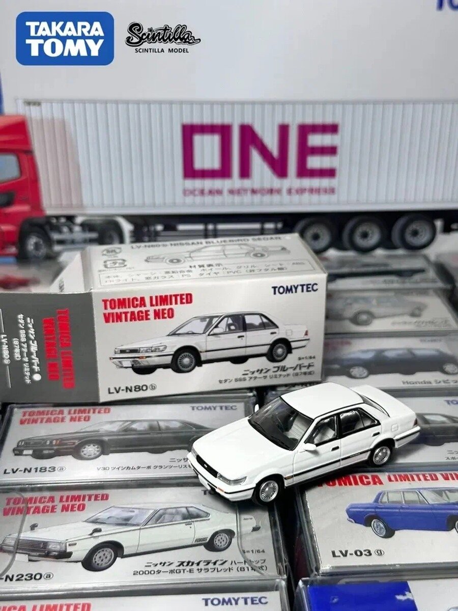 Машинка Tomytec 1/64 Tomica Limited Vintage Tomytec TLV LV-N80b Alloy Car Model Collection Gift