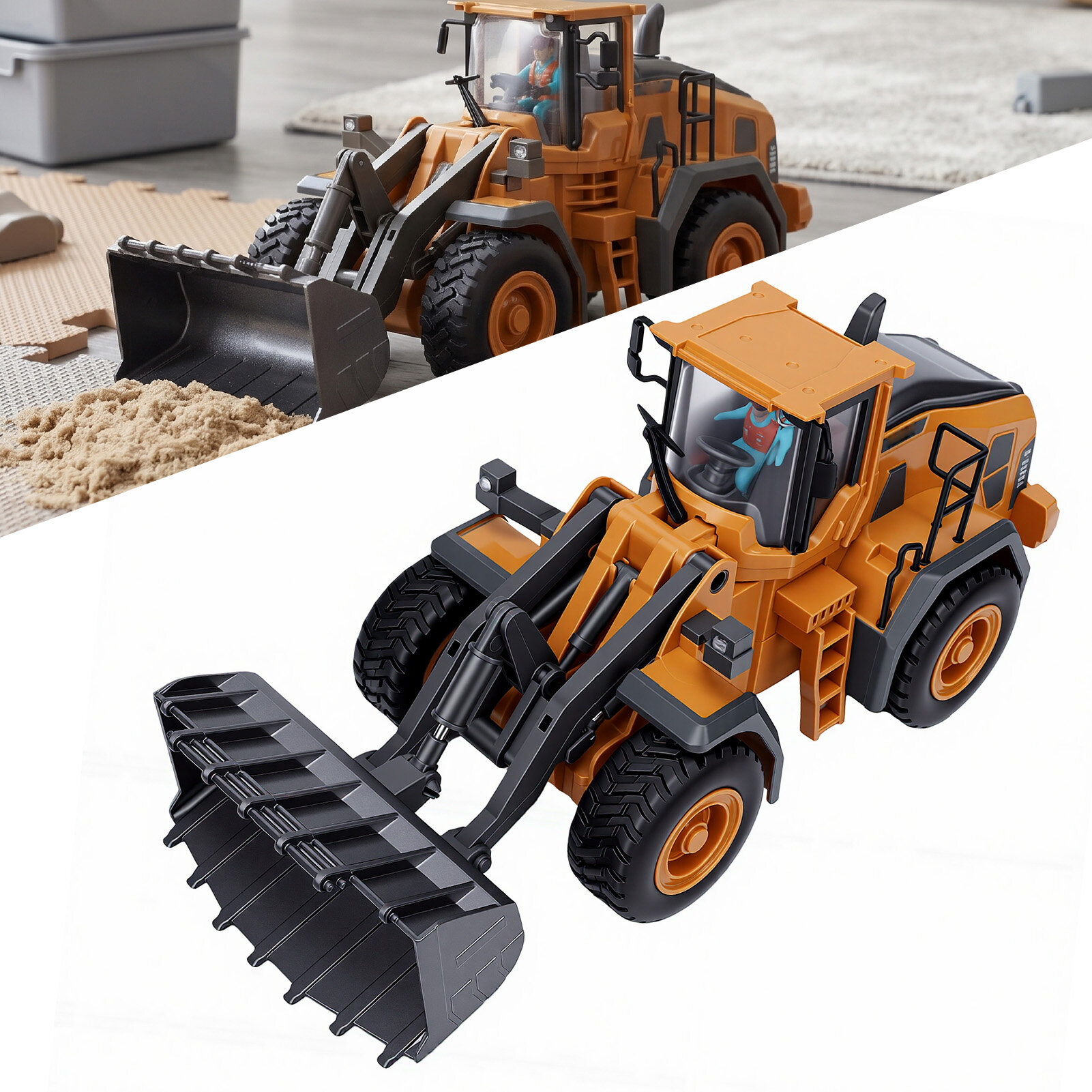 RC строительный экскаватор, 2.4GHz, с дистанционным управлением, 1200 мАч, для мальчиков