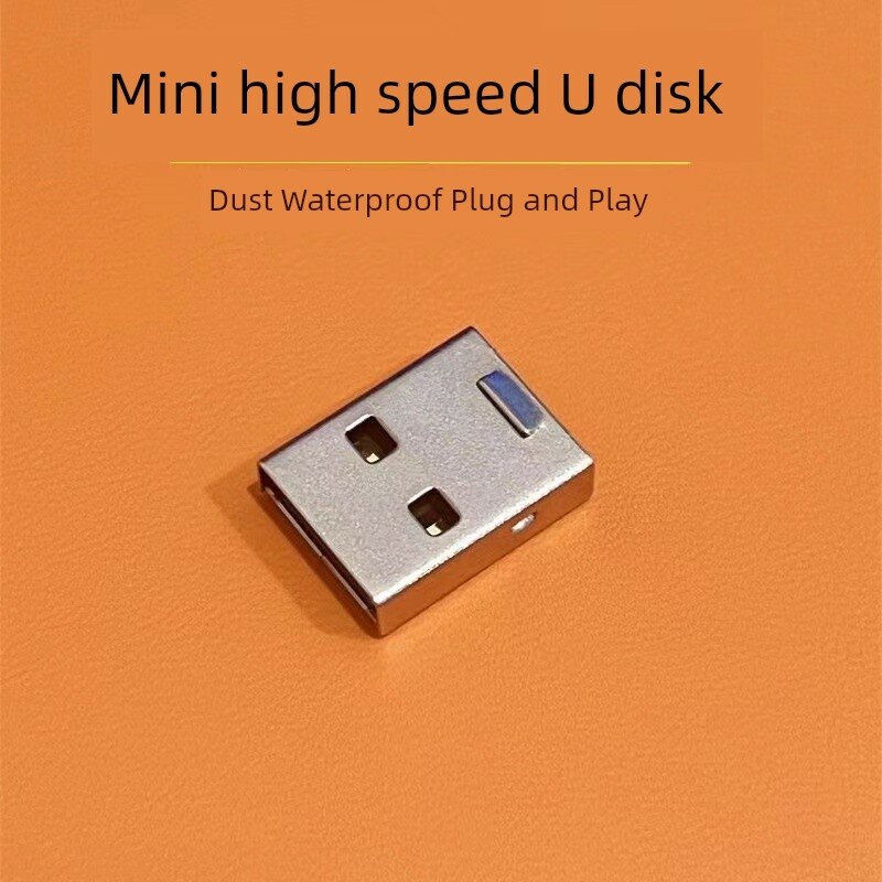 Автомобильный USB-накопитель 64 ГБ Серебристый компактный мини-флешка для транспорта - надежная передача данных