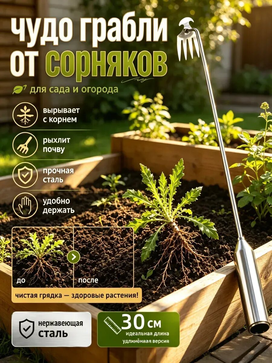 Чудо грабли от сорняков