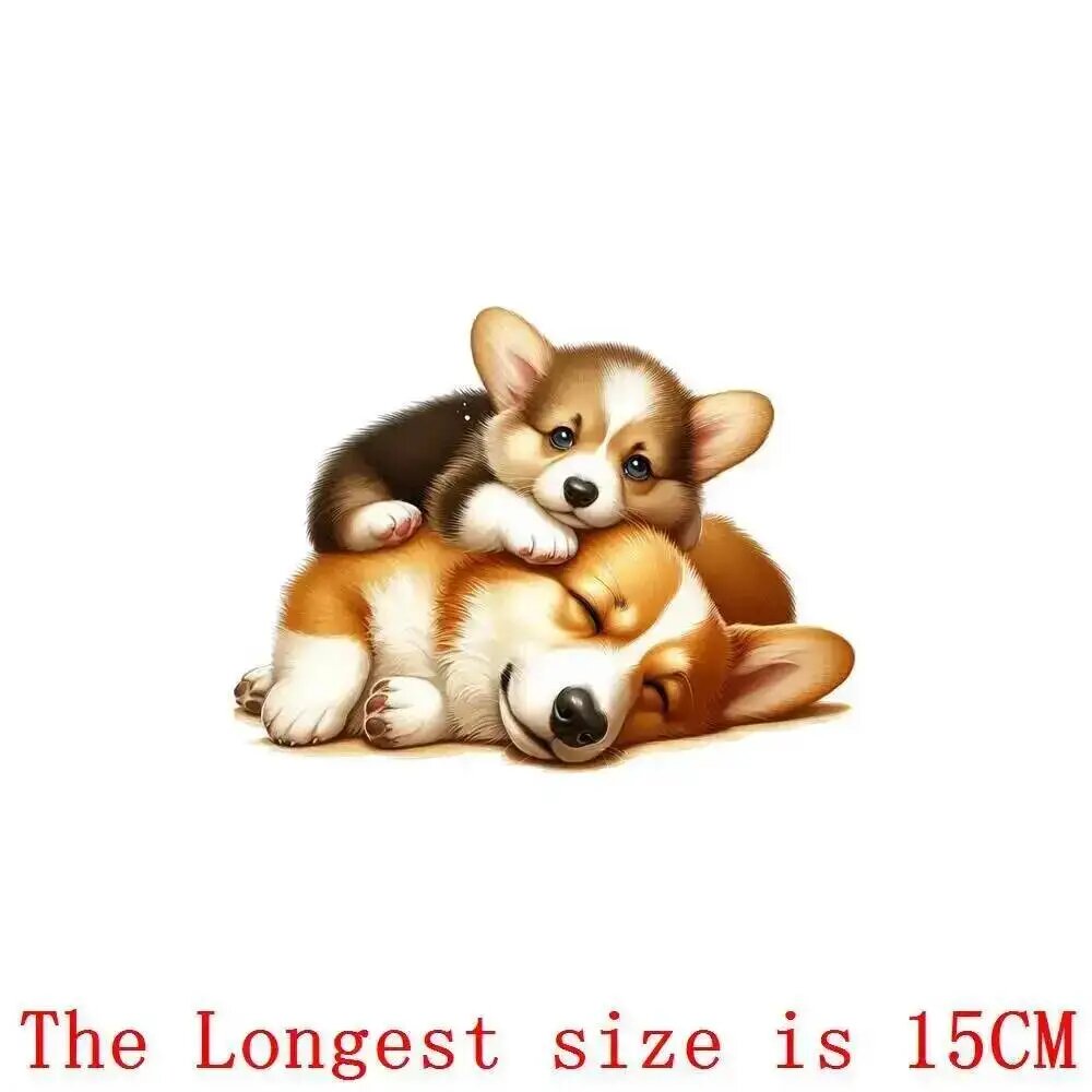 Термоаппликация Corgi 15см, Цвет: YTH0046-28