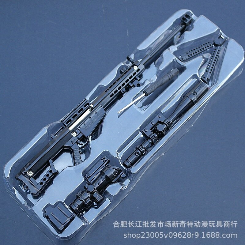 24 см Модель-коллекция из сплава винтовки Barrett с функциональным механизмом выдвижного затвора