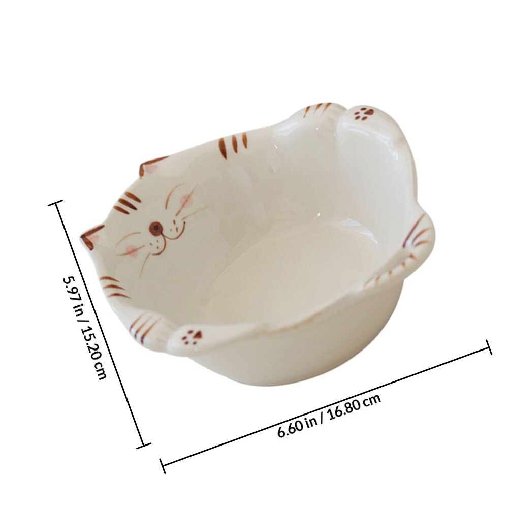 Блюдо Для Фруктов И Салатов Из Керамики Белого Цвета Размером 16.8X15.2X5.2Cm