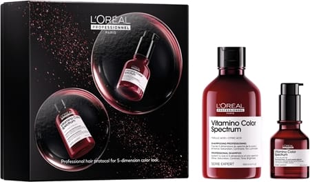 Косметический набор для волос L'Oreal Professionnel Serie Expert Vitamino Color Spectrum, шампунь 300 мл и сыворотка 50 мл