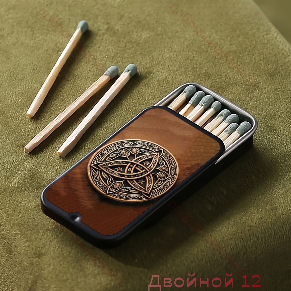 1 шт. многофункциональный и практичный металлический спичечный коробок, без спичек
