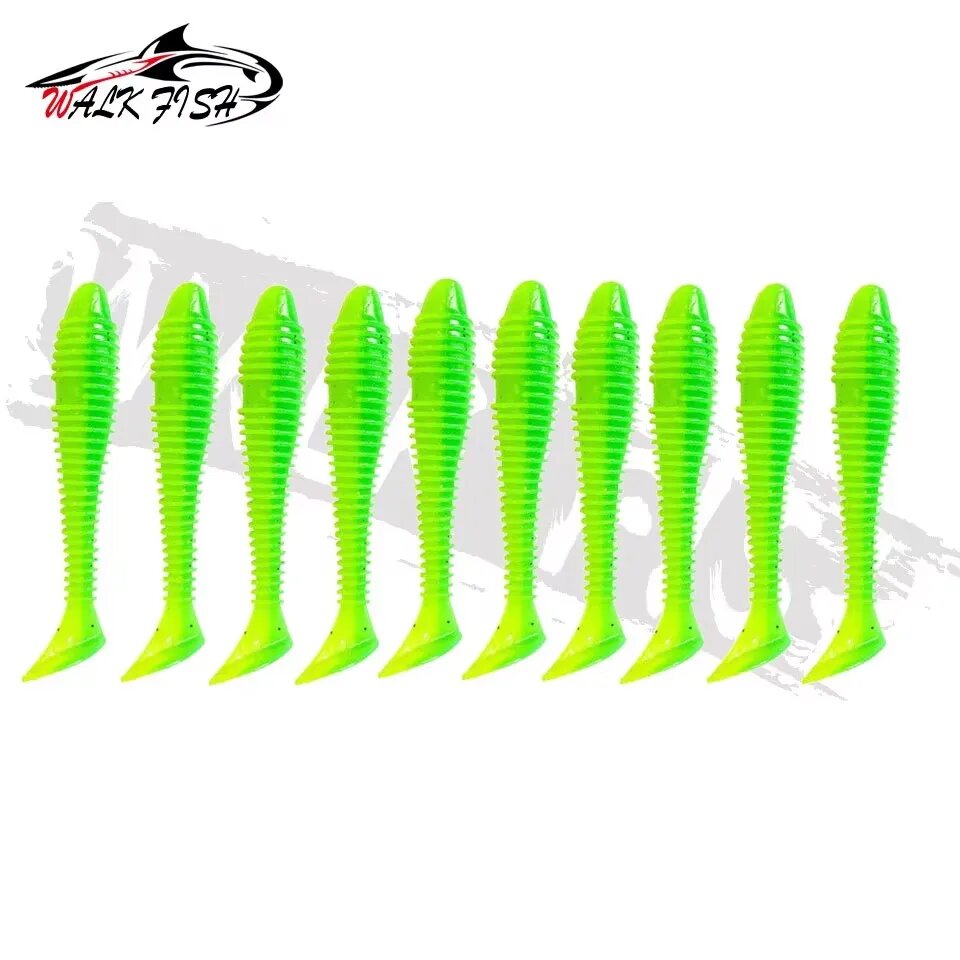 WALK FISH Мягкая приманка для рыбалки 10 шт. Зеленый, 5.5cm 1.3g, F6