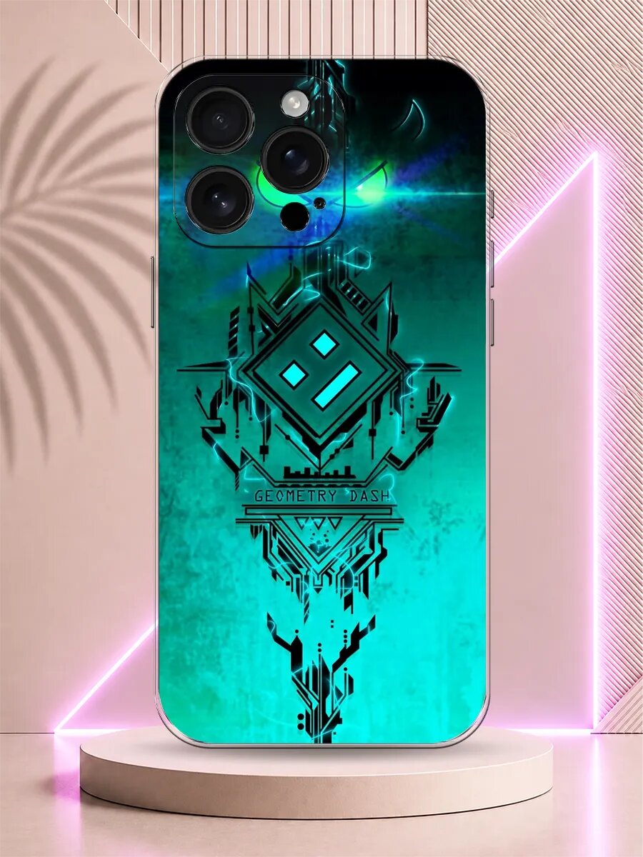 Чехол на iPhone 16 Pro Max Geometry Dash
