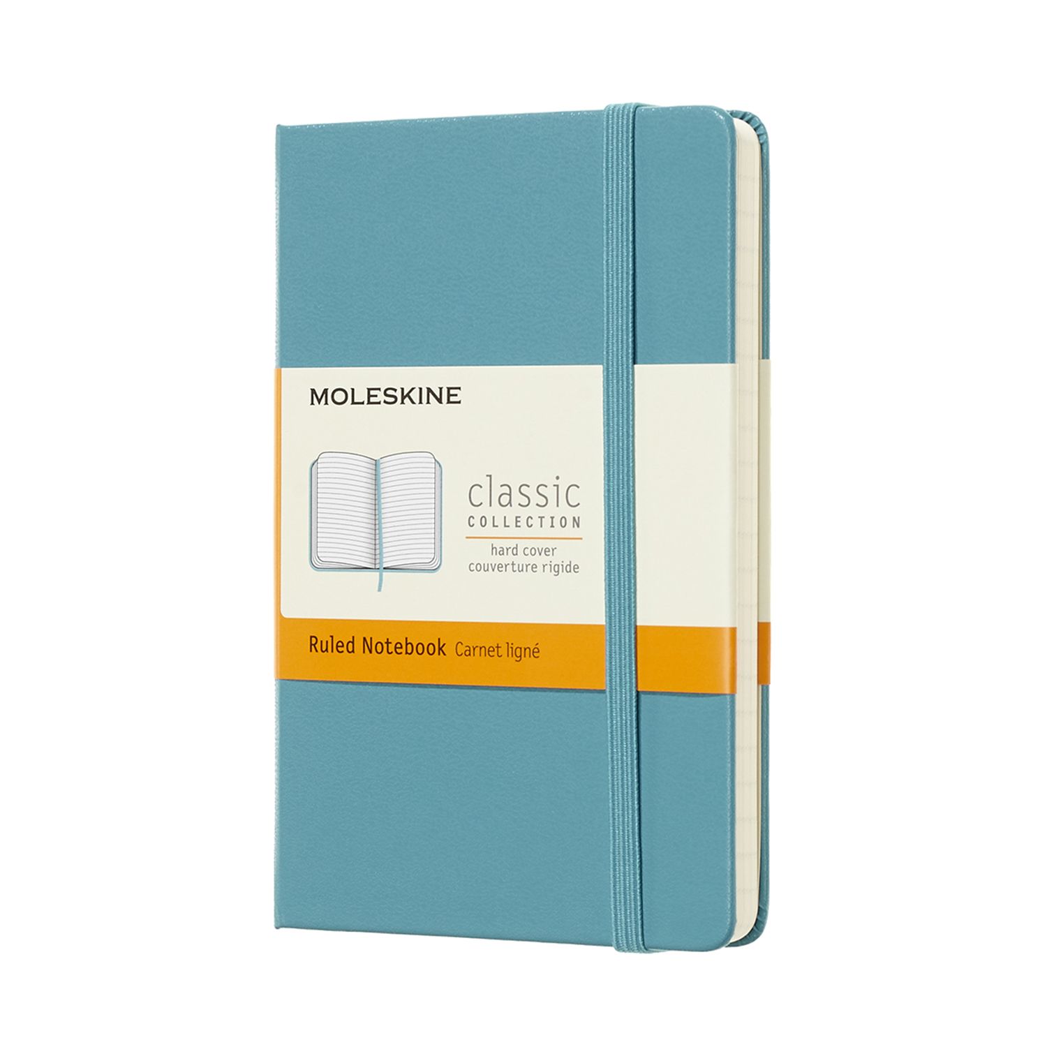 Записная книжка Moleskine Classic (в линейку), Pocket (9х14 см), голубая