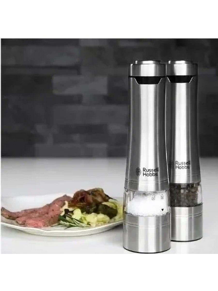 Russell Hobbs Мельница для специй и перца, 2 шт, металлик, с подсветкой
