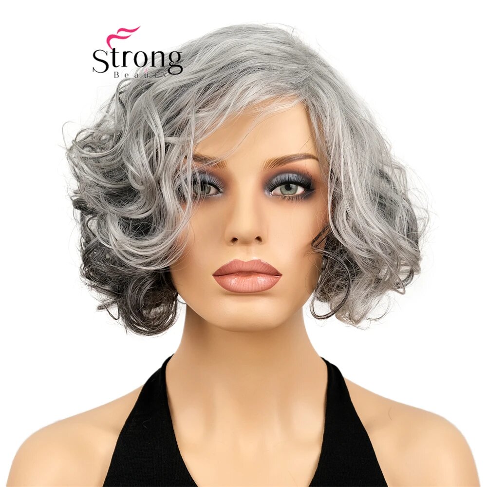 StrongBeauty коричневый синтетический парик боб G44-48-59