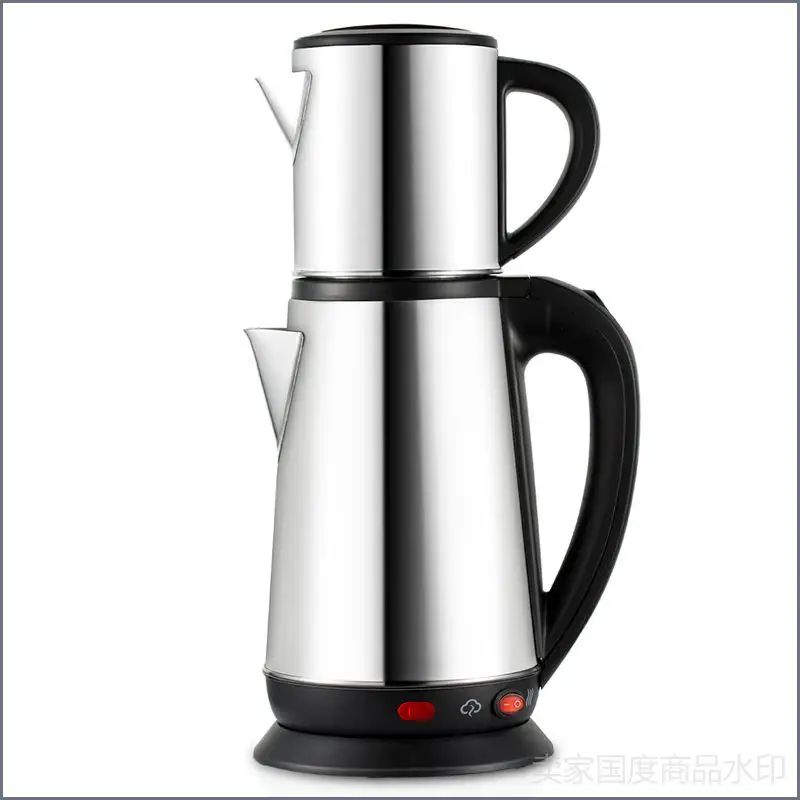 Электрический самовар PP-KC00450-250606M-25, серебристый, черный