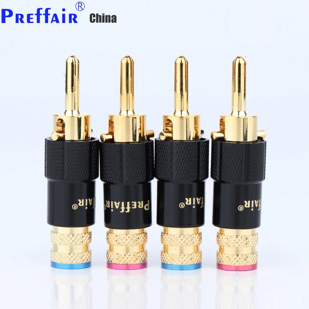 Preffair Бананы для акустики, 4шт, Gold BA1410