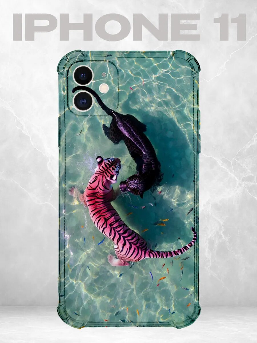 Чехол на iPhone 11 аквариум существо вода