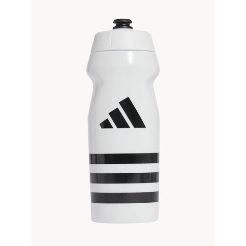 фото Бутылка adidas tiro water bottle 0.5l для фитнеса белая из полиэтилена