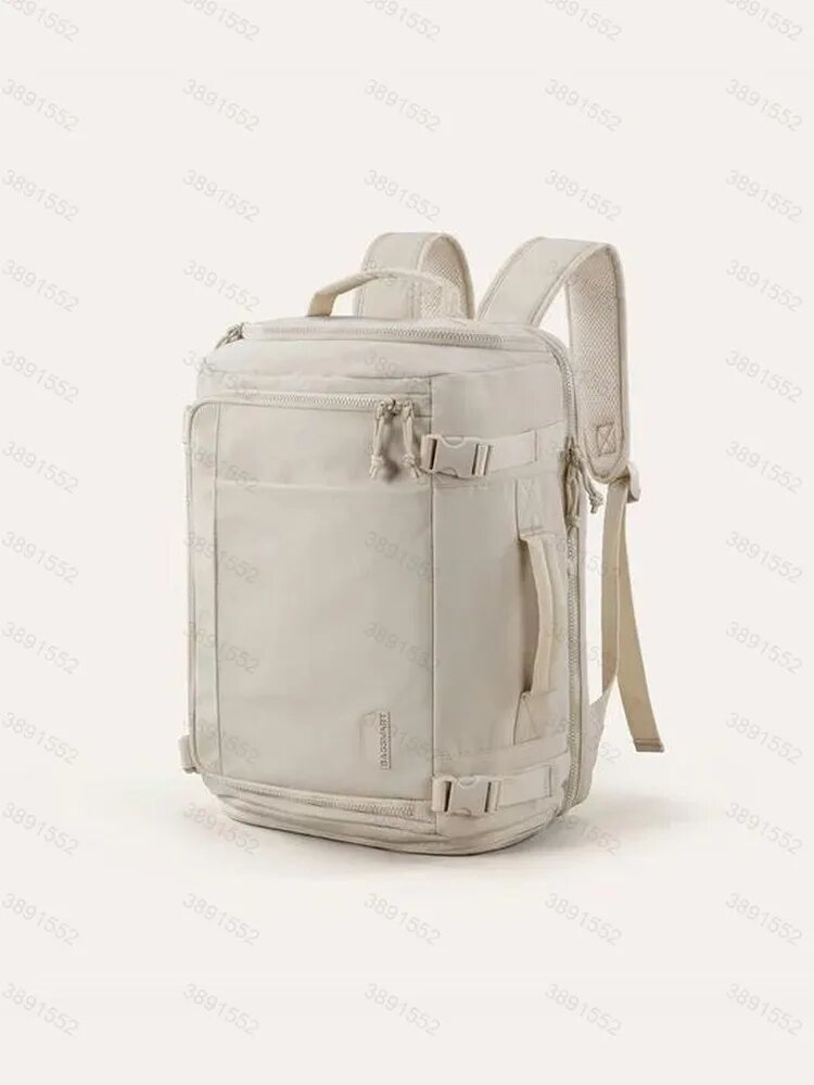 Рюкзак Bagsmart 28 л со отделением для ноутбука 15.6", слоновая кость, с креплением на чемодан