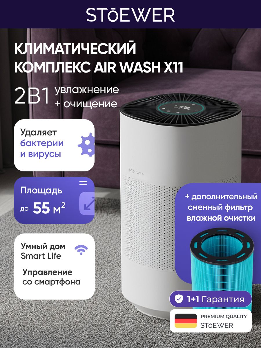 Климатический комплекс Stoewer X11+ фильтр влажной очистки