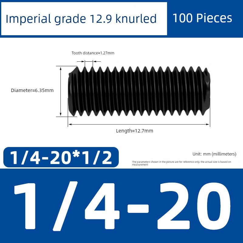 Саморез 1/4-20 с цветными зубьями, длина 1/2", 100 шт. для строительных конструкций