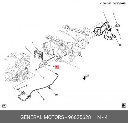 Гл. Цил. Сцепл. Chevrolet Captiva 2.4 07> Org (GM/Opel/Chevrolet 96625628)