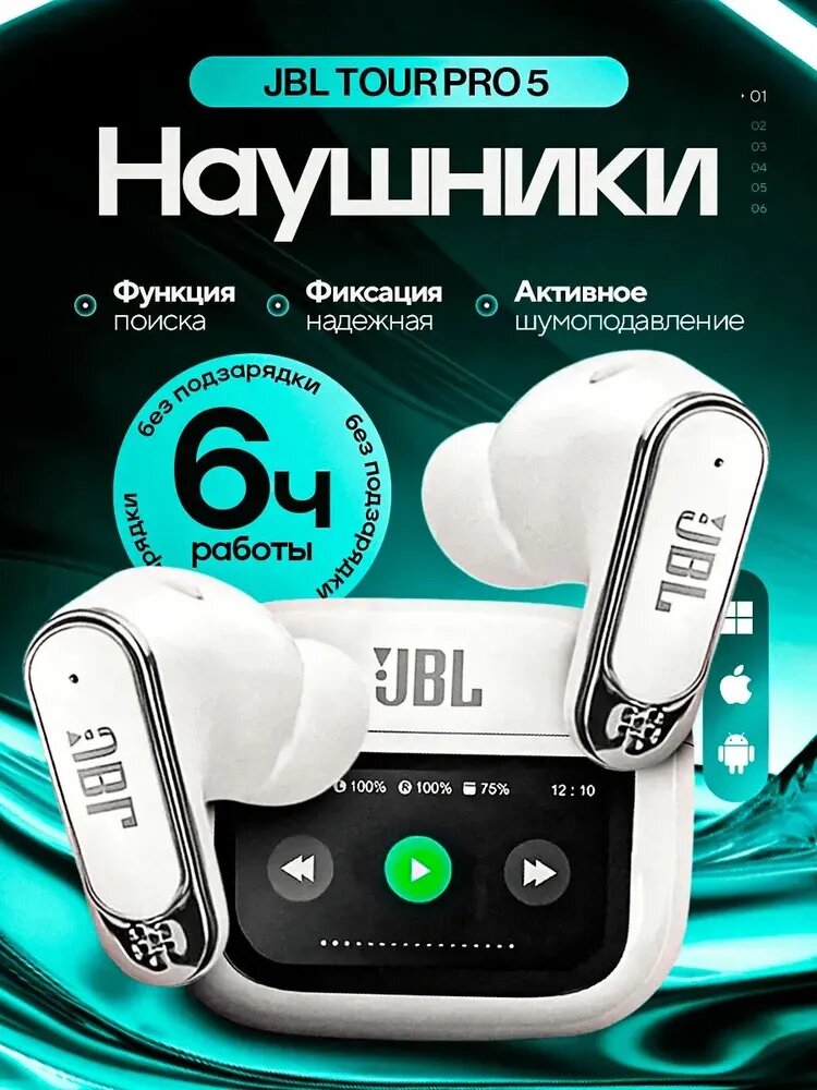 [Прямые закупки за рубежом]Наушники беспроводные с микрофоном, Bluetooth, USB Type-C, серебро
