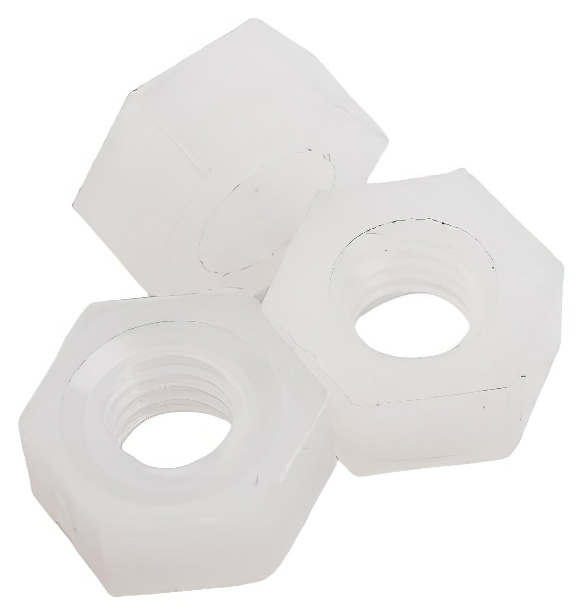 Шестигранная полиамидная (пластиковая) гайка DINFIX DIN 555, М3, 250 шт. 00-00001749