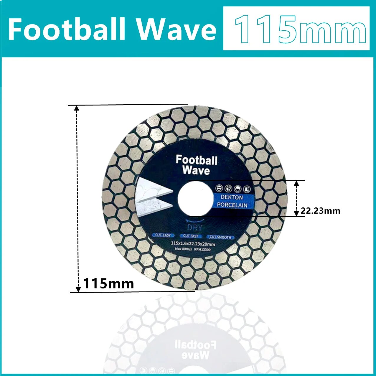 RSMXYO алмазный шлифовальный диск 115/125 мм двухсторонний 1Pcs 115mm