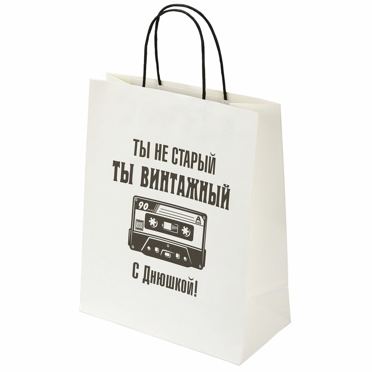 Пакет подарочный 26х13х32см, (L) Золотая Сказка "Винтажный", крафт, 700854