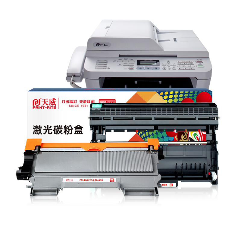 Набор картриджа PRINT-RITE TN-2225 и барабана DR-2250 для принтеров Brother 2240D 2250DN 7470D 7360 и Lenovo LT2441