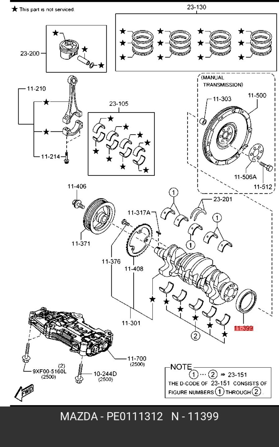 Сальник кол. вала зад. mazda 6 (gj) 12 >/cx-5 (ke, kf) 11 > (Mazda PE0111312)