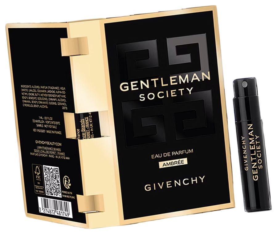 Парфюмерная вода Givenchy Gentleman Society Ambree пробник 1 / Живанши Джентльмен Социети Амбра миниатюра аромата