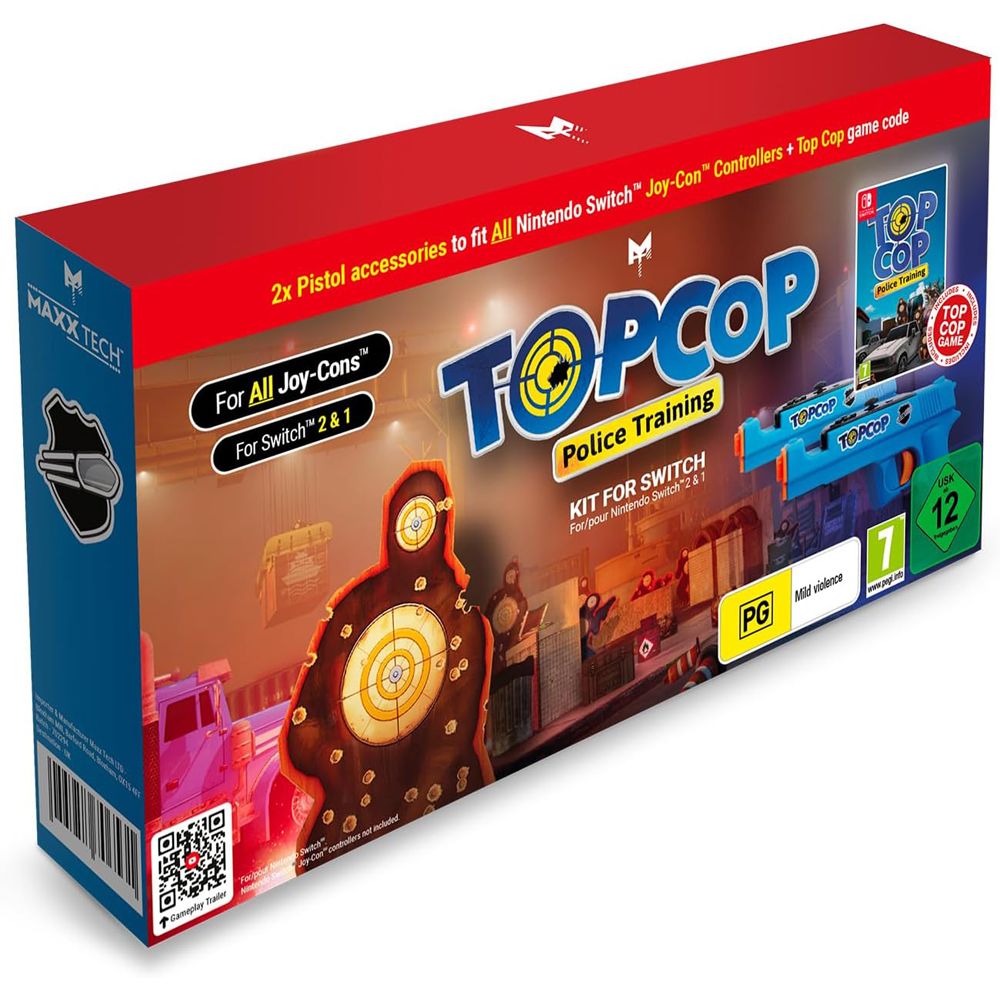 Игра Top Cop: Police Training (Игра + 2 пистолета) (английская версия) для Nintendo Switch